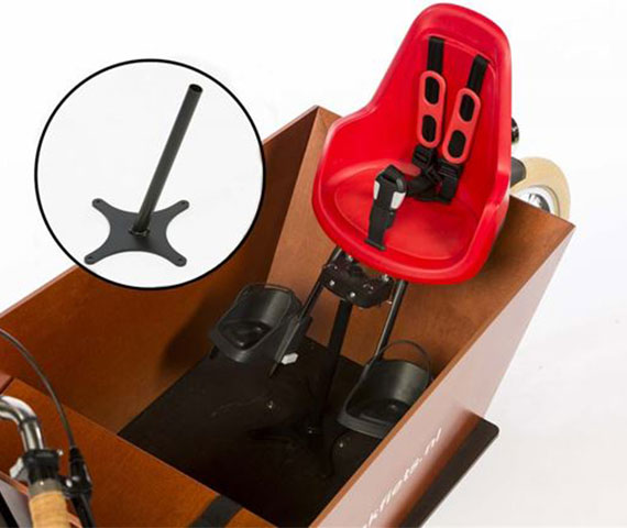 Yepp Adapter (Montageteil) um Kindersitz im Kasten zu montieren